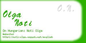 olga noti business card